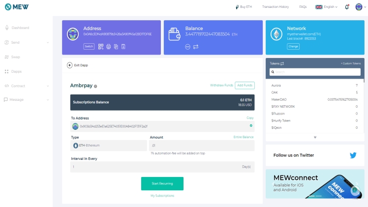 Exchanging Ethereum and Tokens Through Shapeshift in MyEtherWallet