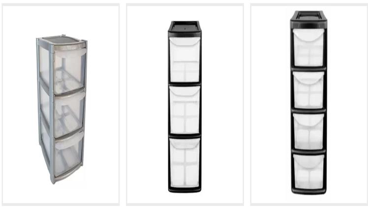 3 plastic storage boxes which can’t be recycled